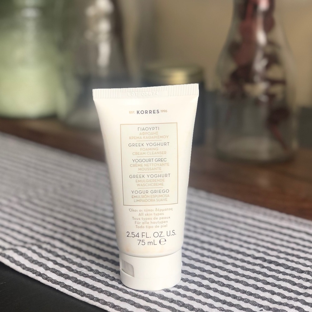 Korres Greek Yogurt Foaming Cream Cleanser